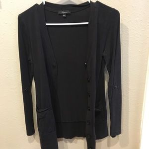 Black cardigan